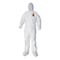 Kleenguard A40 Elastic-Cuff, Ankle, Hood and Boot Coveralls, 4X-Large, White, 25PK 44337 - alternate 1